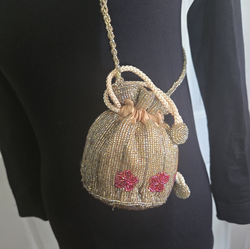 Inge Christopher Beaded Drawstring Mini Crossbody - image 2